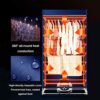 1500W Electric Clothes Dryer, 2-Layer Household Foldable Low Noise Clothes Drying Rack, with Remote Control & Caster, for Laundry, Apartment, Dor
