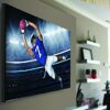 QualGear Universal Ultra Slim Low Profile Picture Hanging Style Wire Rope Stainless Steel Wall Mount for LED TV Upto 37-70-Inch