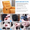 BUZIFU 2 Pcs Recliner Replacement Parts Black Oval Recliner Pull Handle Sofa Chair Recliner Release Cable Replacement Universal Release Lever Han