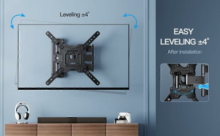 Full Motion LCD LED TV Wall Mount Bracket Swivel TILT 32 37 39 40 42 46 47 50 55