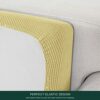 CHUN YI Stretch Sofa Seat Cushion Cover, Fitted Sofa Couch Cushion Covers Furniture Protector, Replacement for Cushion Checks Jacquard Sofa Seat