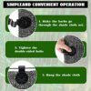 Vibbang 50 Pcs Shade Cloth Heavy Duty Lock Grip, Windproof Awning Clamp Grip, Garden Shade Cloth Clips, Shade Cloth Plastic Clips for Sun Shade N