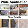 Stretch Headboard Cover, Velvet Soft Thicken Dustproof Quilted Headboard Decor Protector Cover, Machine Washable,Green,1.2m