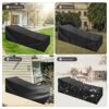 wiipara Garden Sunbed Cover, Sun Lounger Covers Waterproof, Windproof, Anti-UV, Heavy Duty Rip Proof Oxford Fabric Outdoor Patio Garden Lounger C