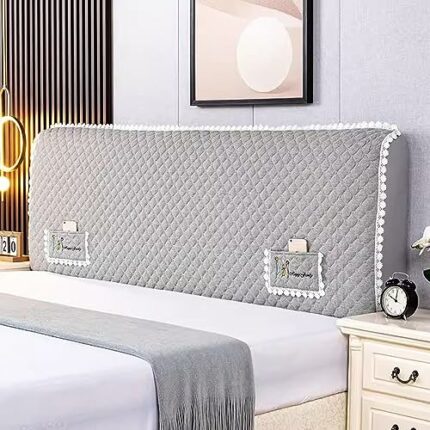 RTYHN Bed Headboard Cover, Slipcover Upholstered Headboard, Thickening Stretchy Protection Dust Cover for Double Bed/Small Double Headboard Prote