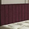 CROWNBEDSUK APOLLO CHENILLE HEADBOARD 2ft6,3ft,4ft,4ft6,5ft,6ft Aubergine, 4ft6 (Double)