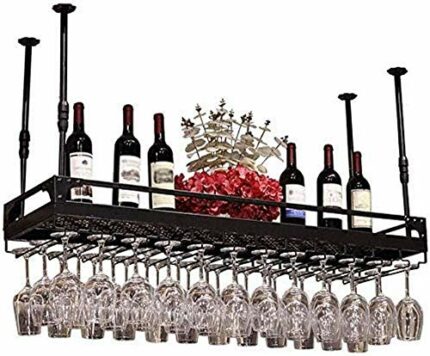 OUSIKA Wine Racks,Wine Lovers/Hanging Wine Racks Wine Glass Rack Red Wine Cup Holder Goblet Rack Bottle Rack Glass Rack Stemware Racks Vintage St