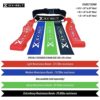EX-BELT Resistance Band Belt (Set of 5) - Home Gym Fitness Equipment - 1 Revolutionary Exercise Belt with 4 Resistance Bands for Upper Body Stren