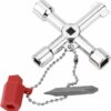 Jormftte 6-Way Utility Meter Boxes Key, Radiator Key, Electric Meter Box Key, Gas Meter Box Key, Square Triangle Round Key Water Tap Faucet Open-