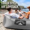 Chiniyoyo Inflatable Sofa, Inflatable Lounger Air Sofa Portable,Waterproof Anti-Air Leaking Design, Ideal Couch for Backyard Lakeside Beach Trave
