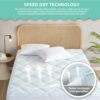Degrees of Comfort Memory Foam Mattress Topper Double Bed, Mattress Pad Topper with Soft Bamboo Cover with Extra Deep Pock, Breathable Skin-Frien
