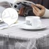 WFEWE 16Pcs Plastic Table Cloth Clip,Transparent Picnic Table Cloth Clips for Outside Table,Large Table Cloth Clips,Outdoor Table Cloth Clips,Sui