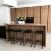 RTYHN Breakfast Barstools Set of 2 Modern Bar Stool Counter Height Bar Stool Black Upholstered Barstool Seat Height 25.6inch the load capacity 15