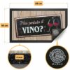 Casa Mia Doormat Format Model 'You brought the wine' cm 40 x 68 Code 22046