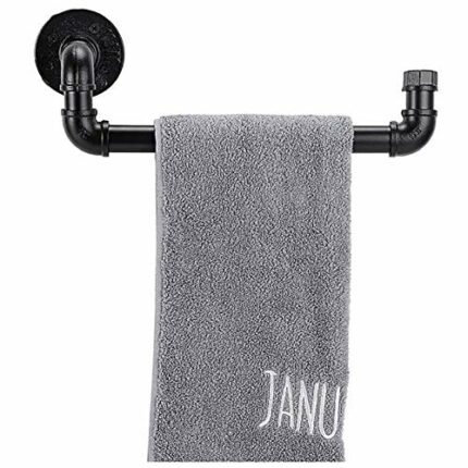HIGOH Towel Rack Iron Towel Rack,Bathroom Towel Rails,Wall Mounted Retro Metal Towel Racked Surface,For Kitchen,Bathroom,Craft Room Bathroom Hard