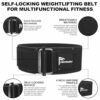 FAYDUDU Weightlifting Belt for Men Women Gym Belt Weight Lifting Belt Deadlift Training Belt Dip Belt for Powerlifting Bodybuilding Strength Trai