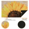 ASPMIZ Sunflower Door Mat Outdoors, Spring Summer Front Door Mats, Non Slip Area Rug Doormat with Rubber Backing, Yellow Floral Welcome Mat for K