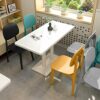 WALNUT Plastic Chair Dining Chairs for Dining Rooms Modern Restaurant Furniture Living Room Bedroom Kitchen Plastic Dining Chair (Color : B)