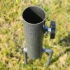 WANAONE Umbrella Base Home Garden For Park Patio Solid Adjustable Beach Portable Pole Holder Heavy Duty Easy Setup Outdoor Ground Insert Iron Par