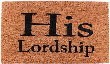 Decorative Coir Entrance Door Mat His lordship 70 cm x 40 cm