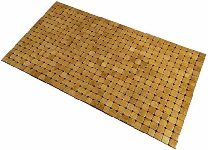Kos Design Bamboo Floor Mat for Bathroom Toilet Bedroom Kitchen Indoor Outdoor Doormat 80 X 45 CM