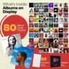 80 Print Album Covers | Unique Square Printed Photos 4x4 | Album Cover Posters Collage Kit | Music Posters for Room Aesthetic | Aesthetic Posters