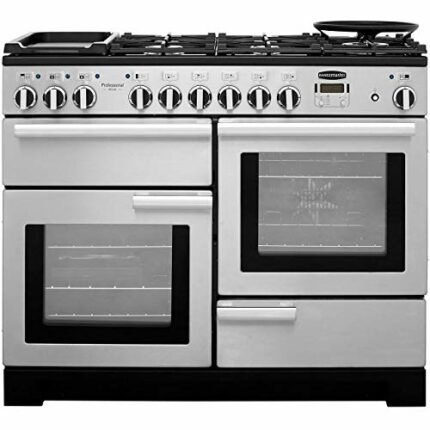 Rangemaster PDL110DFFSS/C Freestanding A Rated Dual Fuel Range Cooker -Stainless Steel