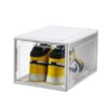 Clear Shoe/Sneaker Box PVC Stackable Plastic Shoe Case Drop Front Foldable Hard Transparent Sneaker Crates Magnetic Enclose Dust Proof 100 Percen