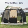 Alvantor Sun Shade Sail Canopy Covers UV Block for Alvantor Outdoor Backyard Screen House & Bubble Tent, oxford fabric, 38"x50"x57", Pack of 3