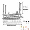 Wine racks - Industrial Vintage Bar Floating Shelf【Black】, Under Shelve Hanging Rack, Retro Iron Upside Down Stemware Wine Glass Holder, Cafe Tab