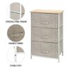 BHVXW 3 Layers Fabric Drawer Nightstand Organizer Closet Storage Non-woven Chest Of Dresser Sundries Cabinet Home Bedroom Furniture