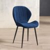 Kitchen Dining Room Furniture Chairs Kitchen Chairs Set Of 2 Velvet Seat Dining Chairs with Backrest Metal Legs for Lounge Living Room Corner Cha