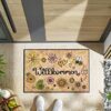 wash+dry Door Mat with German Text Bring Glück herein (Bring Glück herein) 50 x 7