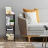 UOMIO Bathroom Storage Shelf Floor Standing Narrow Vertical Storage Racks with Drawer and Toilet Paper Stand Bathroom Accessories Cabinet Organis