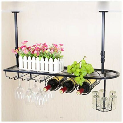 Stylish Simplicity Wine Glass Holder Vintage Iron Inverted High Glass Holder Simple Creative Display Decoration Stylish Simplicity Bottle Holder