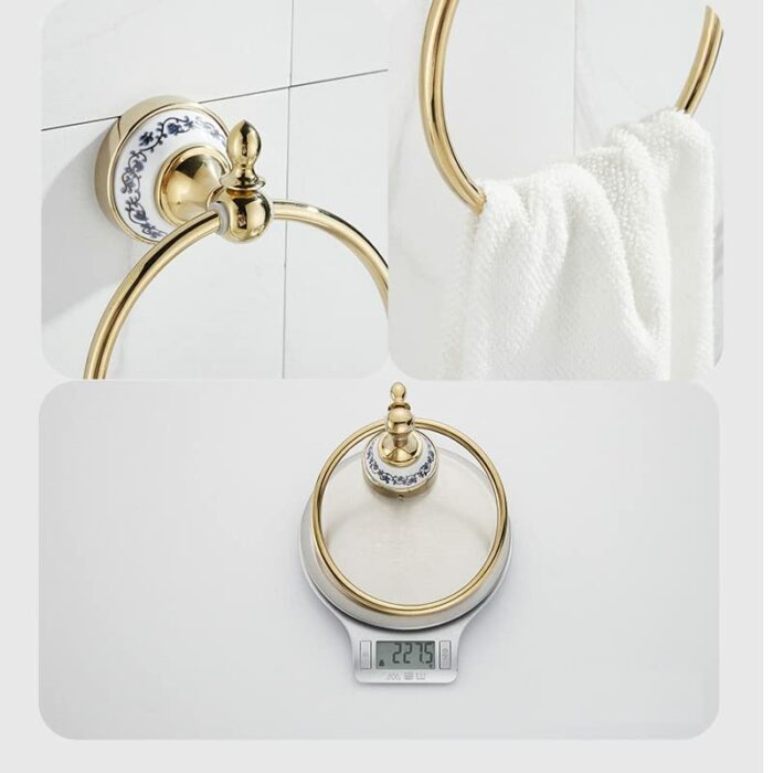 HIGOH Towel Racks,Towel Holder Bath Towel Holder, Bathroom Hand Towel, Towel, Wall Mounted Stainless Steel Kithen Washroom Bath Towel Holder Hang