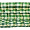 Ambientehome GARDEN FURNITURE SEAT CUSHION FOR SWING or for 2 SEATER BENCH with BACK Approx.100 x 98 x8 cm RED!!
