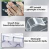 WFEWE 16Pcs Plastic Table Cloth Clip,Transparent Picnic Table Cloth Clips for Outside Table,Large Table Cloth Clips,Outdoor Table Cloth Clips,Sui