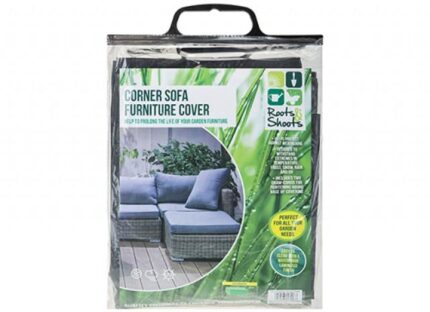 Cathys Candy Cart Strong Durable Heavy Duty Corner Sofa Patio Garden Outdoor Furniture Cover. 204cm x 204cm x 72cm In Size., Grey