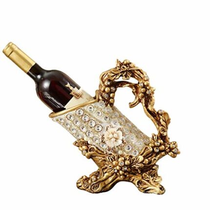 JJZXD Wine Rack Retro Furnishing Ornament Wine Bottle Rack Living Room Decoration Wedding Gift