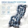 widesmile Sun Lounger Cushions Only Lounge Chair Cushions Thick Pad Rattan Replacement Garden Recliner Relaxer Chair Cushion for Indoor Outdoor (