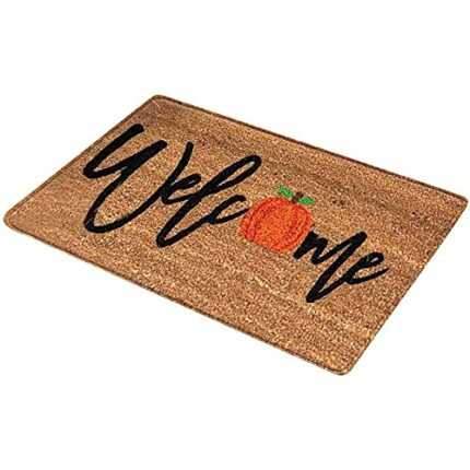 1PC Halloween Entrance Mat Pumpkin Letter Absorbent Doormat Non Slip Carpet 60x40cm Style2