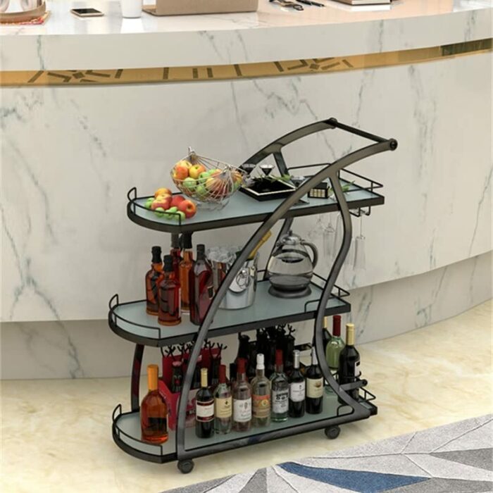 MIAOHY Dining Cart Cart Hotel Kitchen Cart Storage Kitchen Furniture Cart Storage Cart (Color : D, Size : 80cm*75cm)