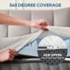 4 Inch Memory Foam Mattress Topper Bamboo Cover - Full