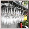 PIBM Stylish Simplicity Wine Shelf European Wrought Iron Hanging Wine Rack, Creative Wall Hanging Wine Rack, Bronze , 100CM