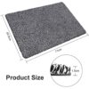 BEAU JARDIN Indoor Doormat 45.5cm x 71cm Super Absorbent Magic Door Mat Non-Slip Entrance Rug, Shoes Scraper, Super Absorbent Front Door Mat Carp