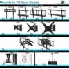 Cheetah Mounts ALAMB Articulating Arm (15” Extension) TV Wall Mount Bracket for 12-24” TVs and Displays up to VESA 100 and up to 40lbs, Including