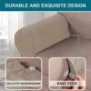 Stretch Armrest Covers Spandex Arm Covers for Chairs Couch Sofa Armchair Slipcovers for Recliner Sofa Slipcovers Anti-Slip Armchair Caddy Organiz