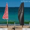 wiipara Parasol Cover with Rod, Cantilever Parasol Protective Cover fit for 2-4m Waterproof UV-Block Windproof Large Umbrella Cover with Zip and