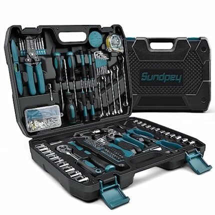 Sundpey Home Tool Kit 281-PCs - Protable Complete Basic Hand Repair General Tool Sets for Men Women - Tool Set with Socket Wrench Set & Screwdriv